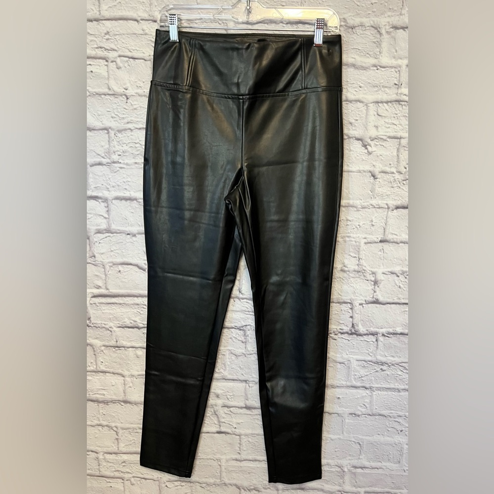 NWT Laundry by Shelli Segal Black Faux Leather Leggings - Picture 2 of 6